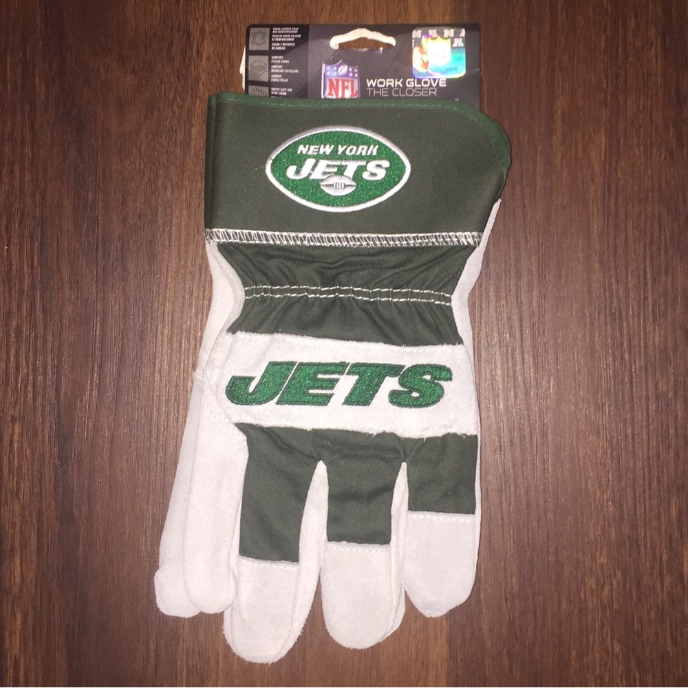 New York Jets NFL Work Gloves NWT